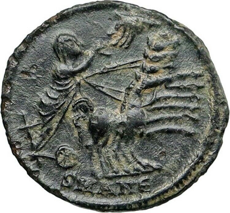 CONSTANTINE I the Great CHARIOT to GOD HAND in HEAVEN Ancient Roman Coin i86733