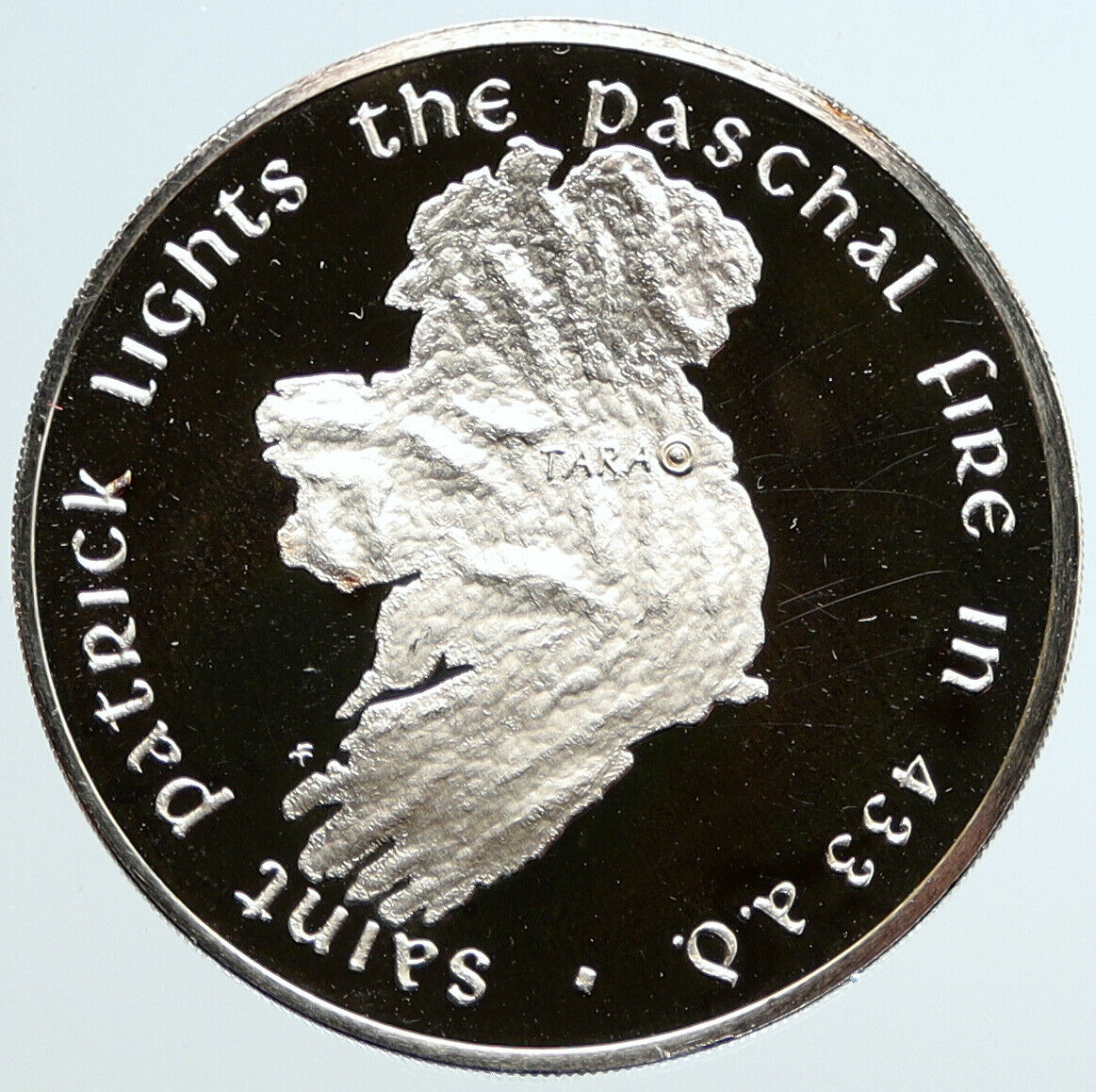 FM United States IRELAND St Patrick Paschal Proof Silver Religious Medal i96648