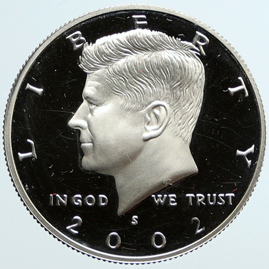 2002 S USA President JOHN F KENNEDY Old Proof Silver Half Dollar US Coin i96639