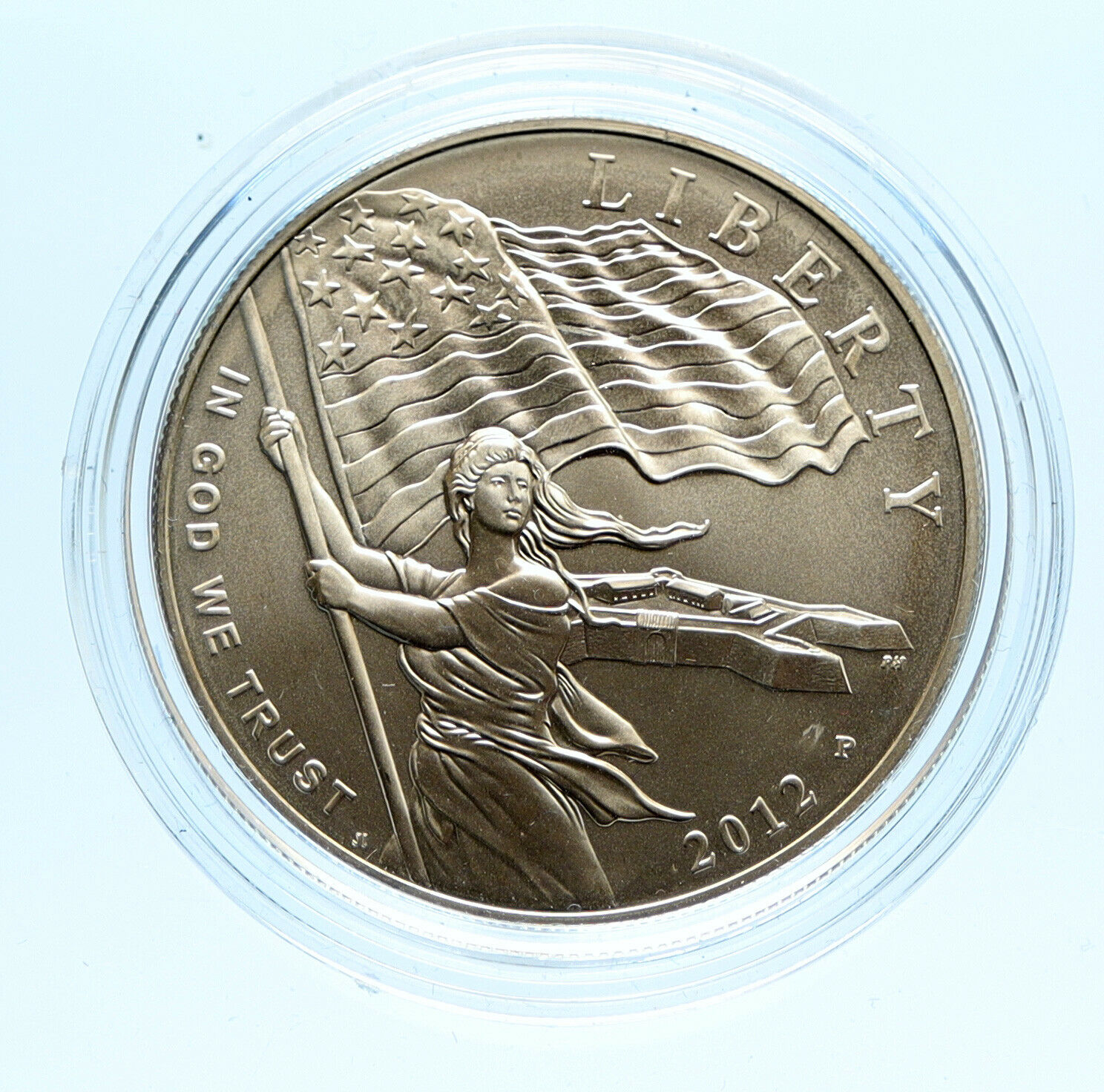 2012 P UNITED STATES US Star Spangled Banner ANTHEM Silver Dollar Coin i96386