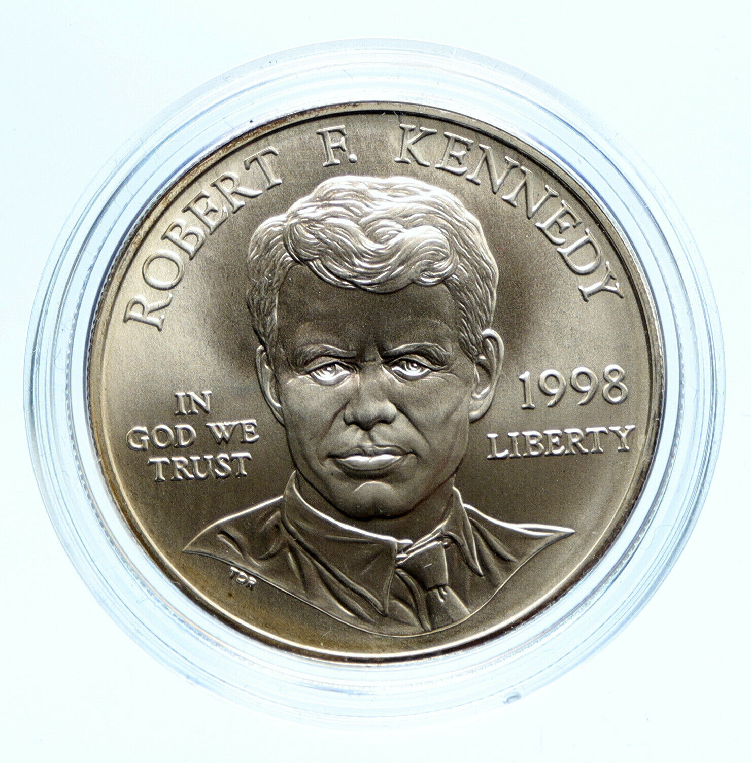 1998 S UNITED STATES US JUSTICE Robert F. Kennedy BU Silver Dollar Coin i96384