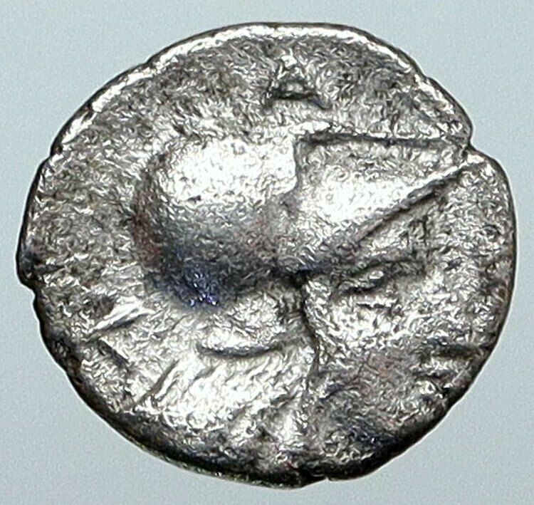 LAMPSAKOS in MYSIA 390BC Janiform Female Athena Ancient Silver Greek Coin i88842