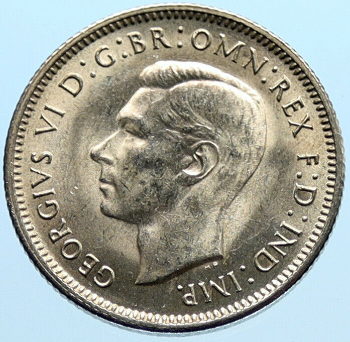 1943S AUSTRALIA King George VI of United Kingdom Silver Shilling Coin RAM i96590