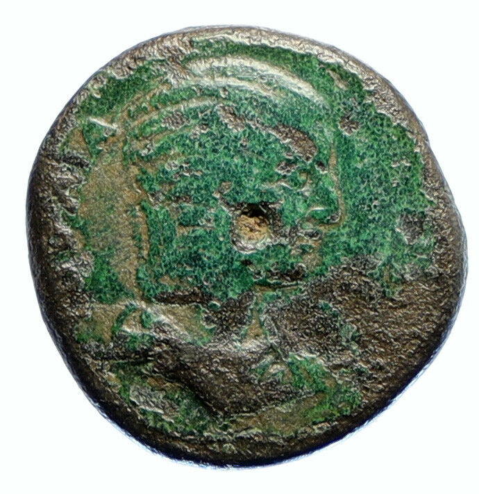 JULIA DOMNA Nicopolis ad Istrum Ancient ANTIQUE Roman Coin HERMES TEMPLE i96401