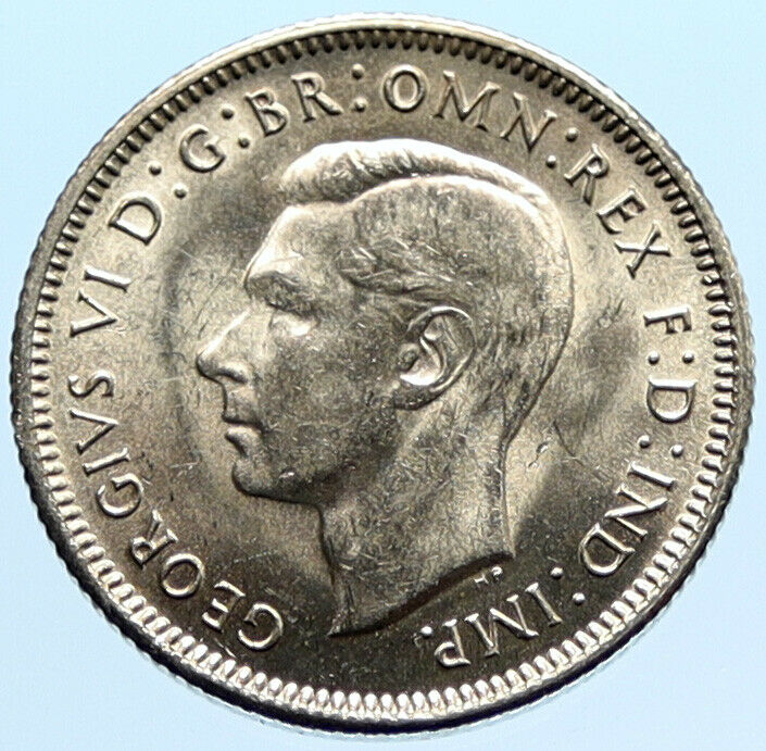 1943S AUSTRALIA King George VI of United Kingdom Silver Shilling Coin RAM i96592