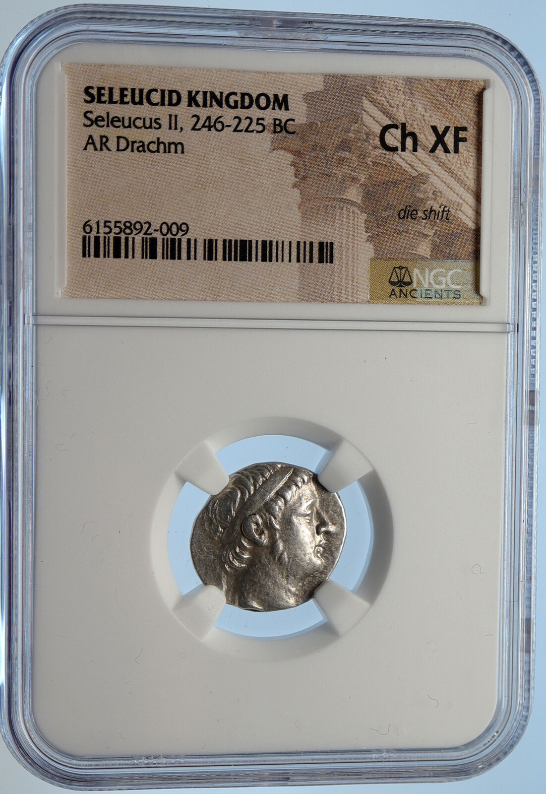 SELEUCID KING SELEUCUS II 246BC OLD Ancient Greek Silver Drachm Coin NGC i95655