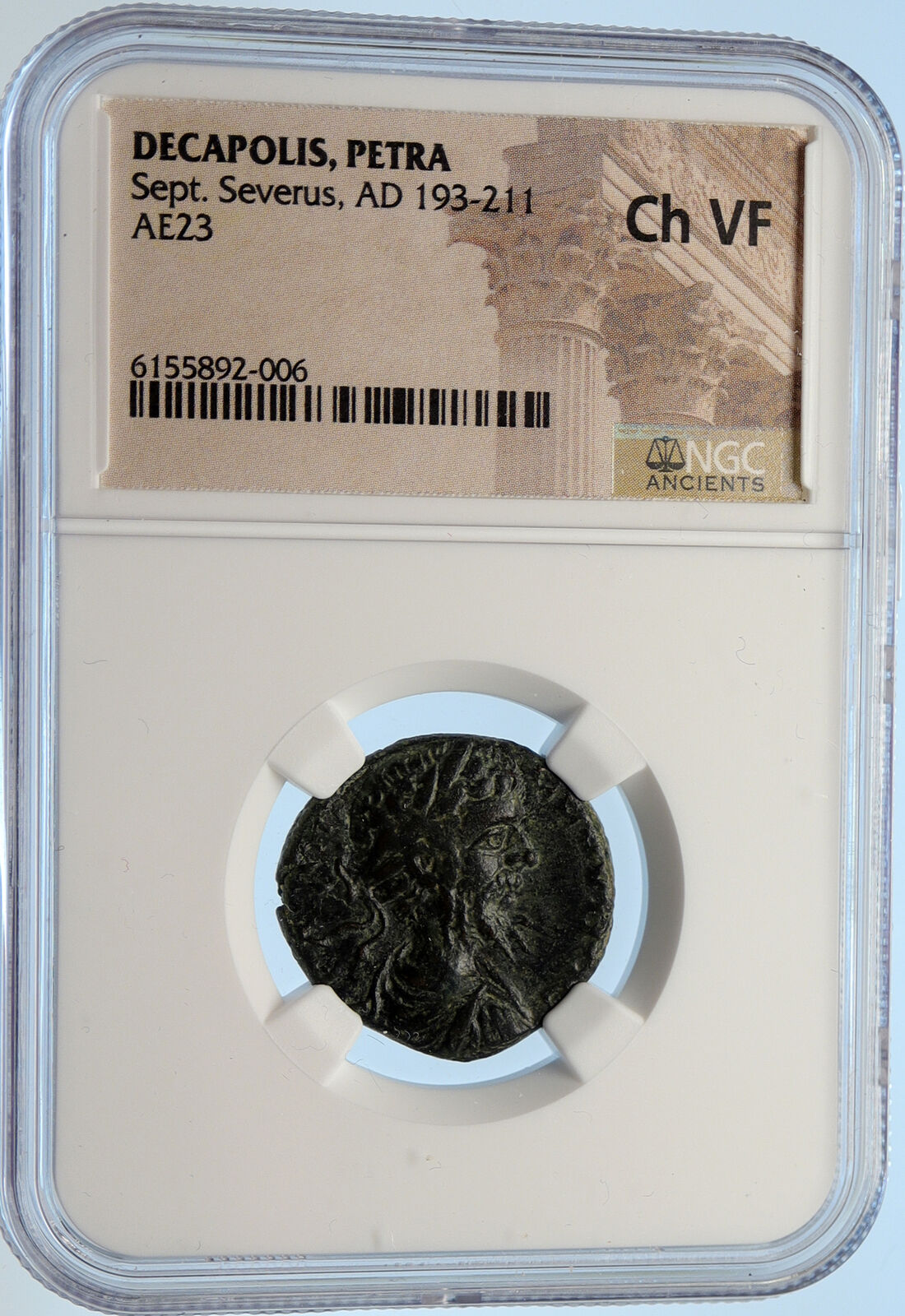 SEPTIMIUS SEVERUS Authentic Ancient Antioch Pisidia Roman Coin TYCHE NGC i95652