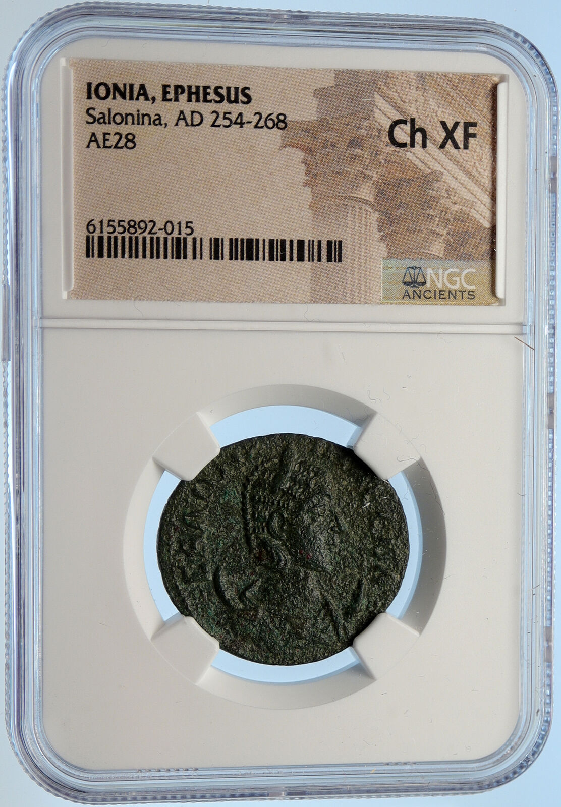 SALONINA wife of GALLIENUS Ancient 253AD Tetradrachm Alexandria Egypt NGC i95661