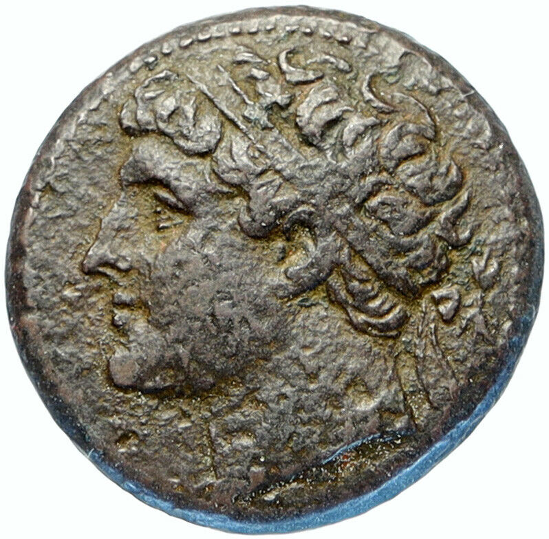 SYRACUSE SICILY c.240BC Hieron II ANTIQUE Ancient Greek Coin Apollo Horse i98275