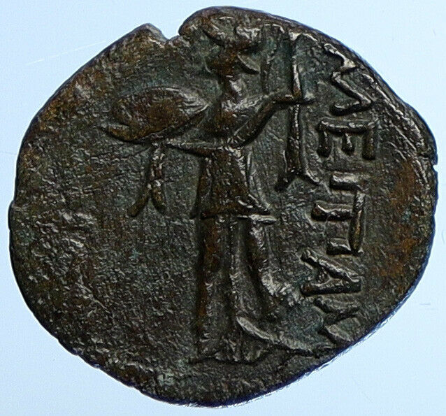 300BC Mesembria in Thrace Authentic Ancient Greek Coin ATHENA w WEAPONS i111016