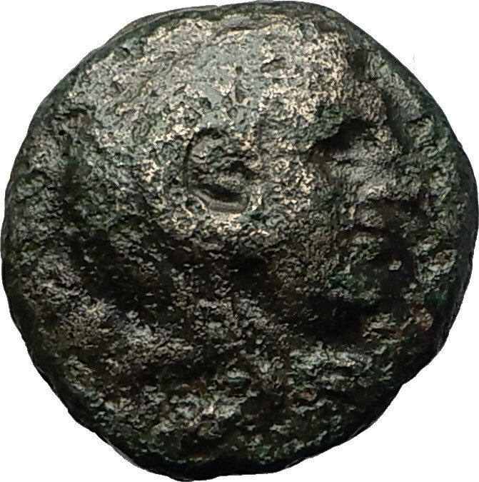 THESSALONICA in MACEDONIA 146BC RARE R2 Ancient Greek Coin HERCULES CLUB i59241