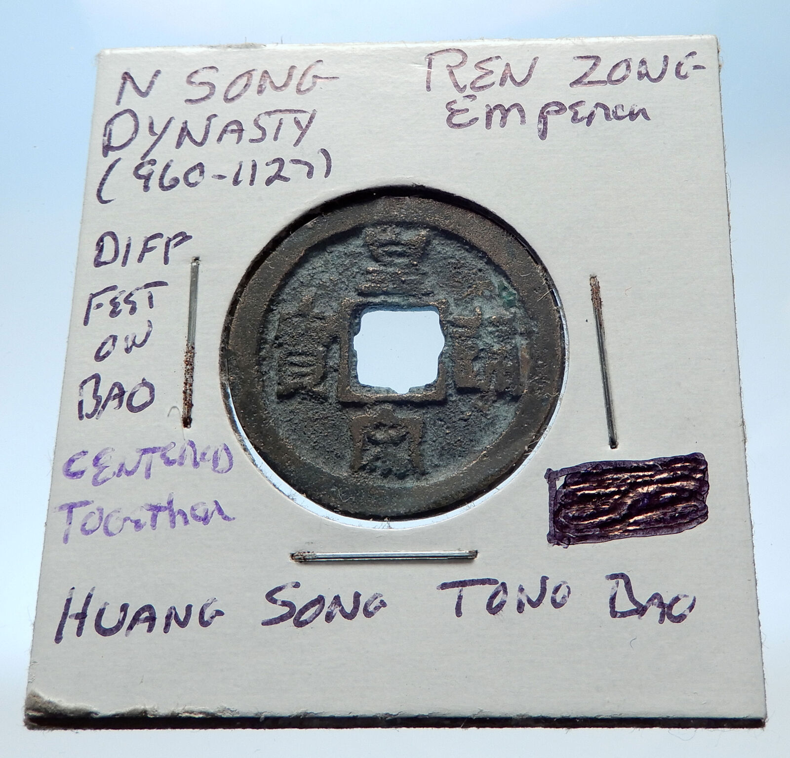 1022AD CHINESE Northern Song Dynasty Antique REN ZONG Cash Coin of CHINA i72700