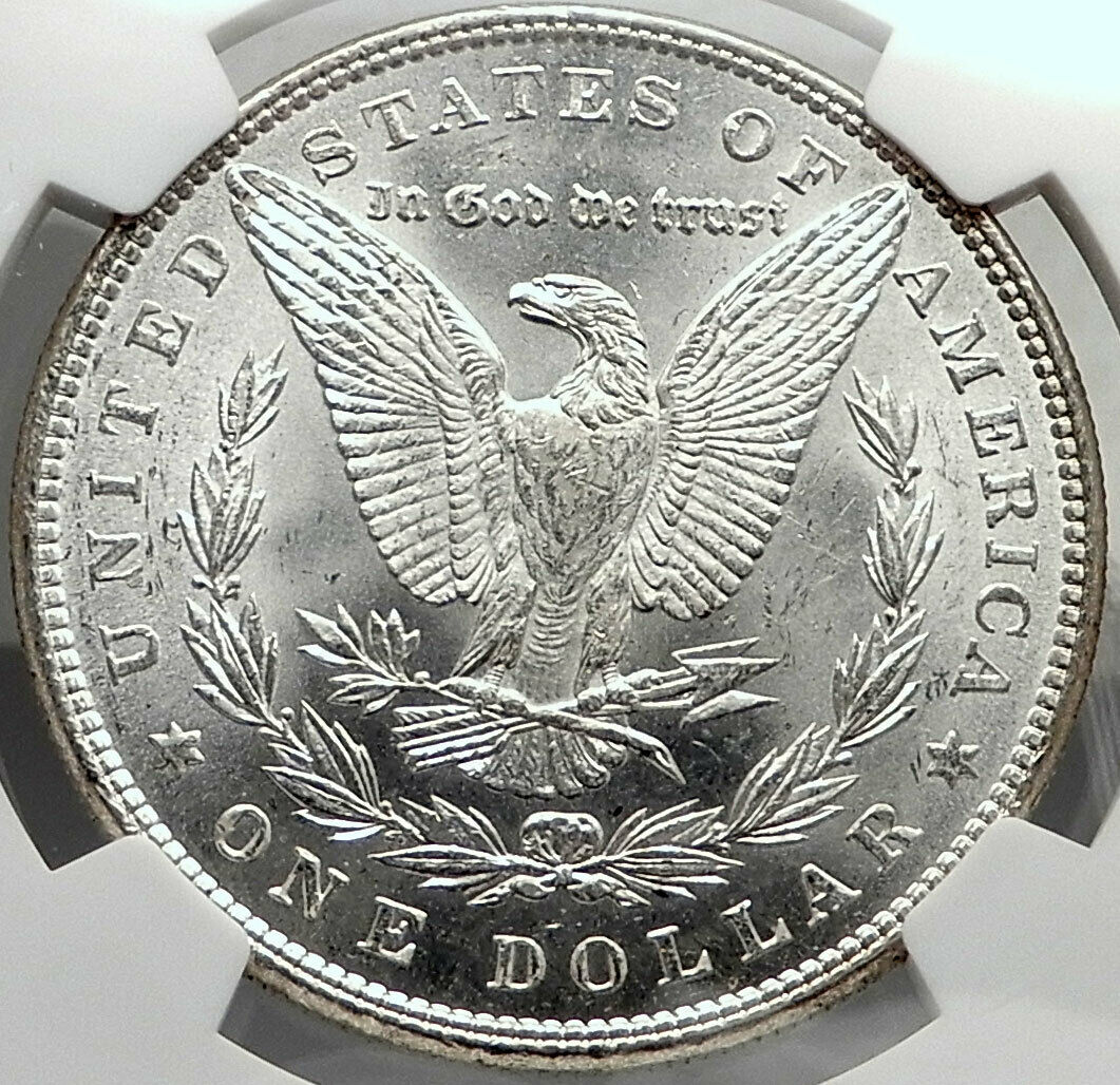 1886 UNITED STATES of America SILVER Morgan US Dollar Coin EAGLE NGC MS i80148