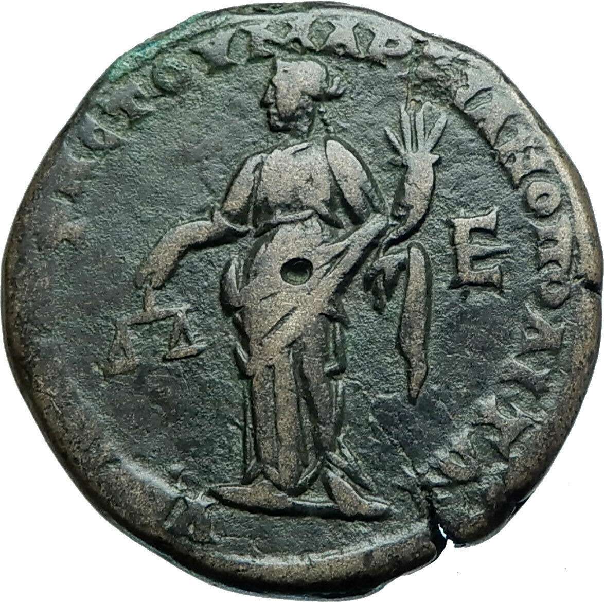 SEVERUS ALEXANDER JULIA MAMAEA Marcianopolis Ancient Roman Coin NEMESIS i78911