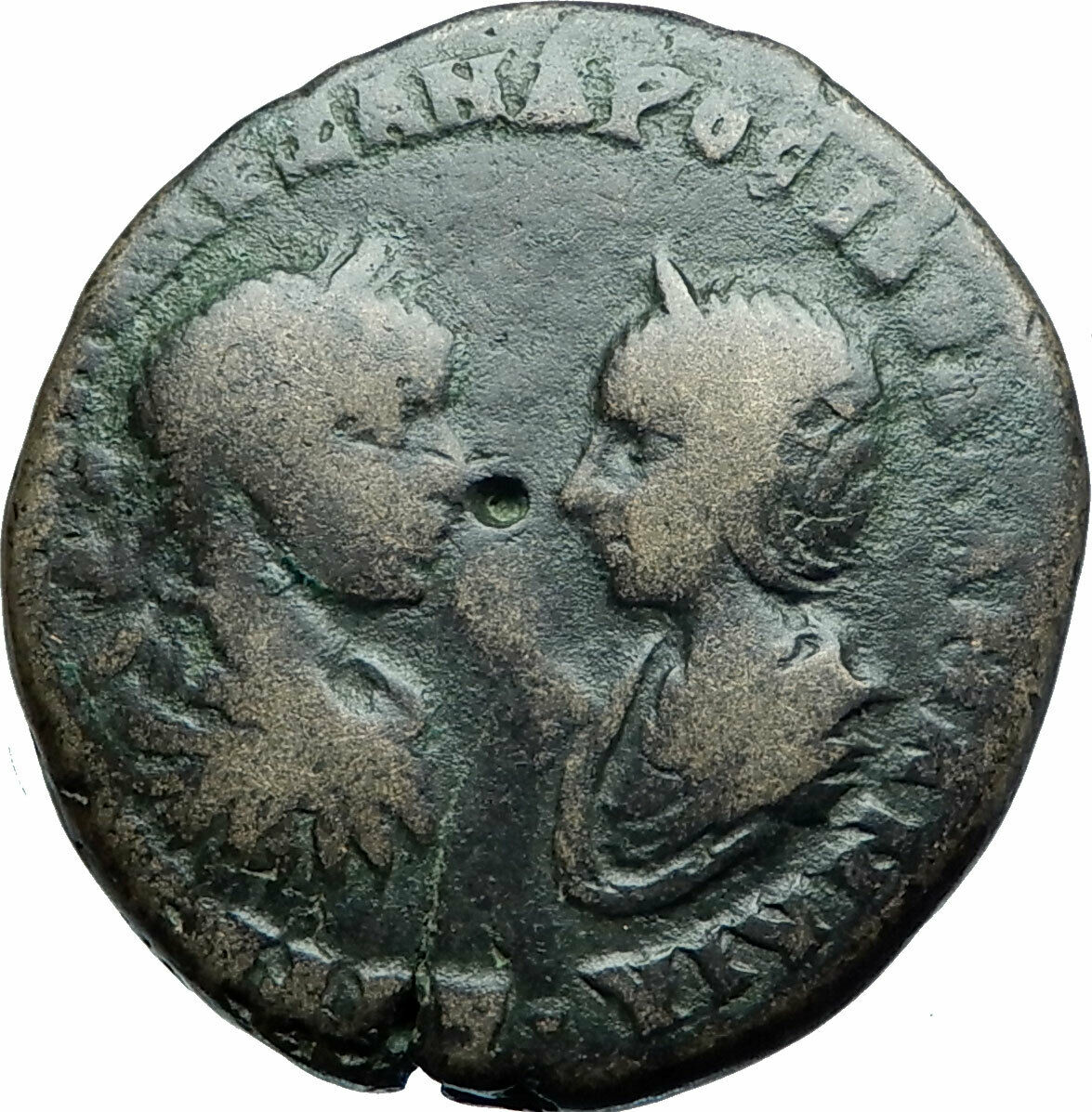 SEVERUS ALEXANDER JULIA MAMAEA Marcianopolis Ancient Roman Coin NEMESIS i78911