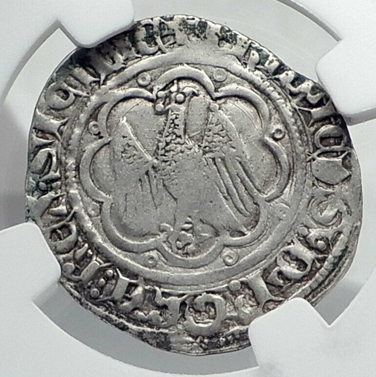 1355AD SICILY Sicilian Kingdom FREDERICK IV the Simple Silver Coin NGC i80501