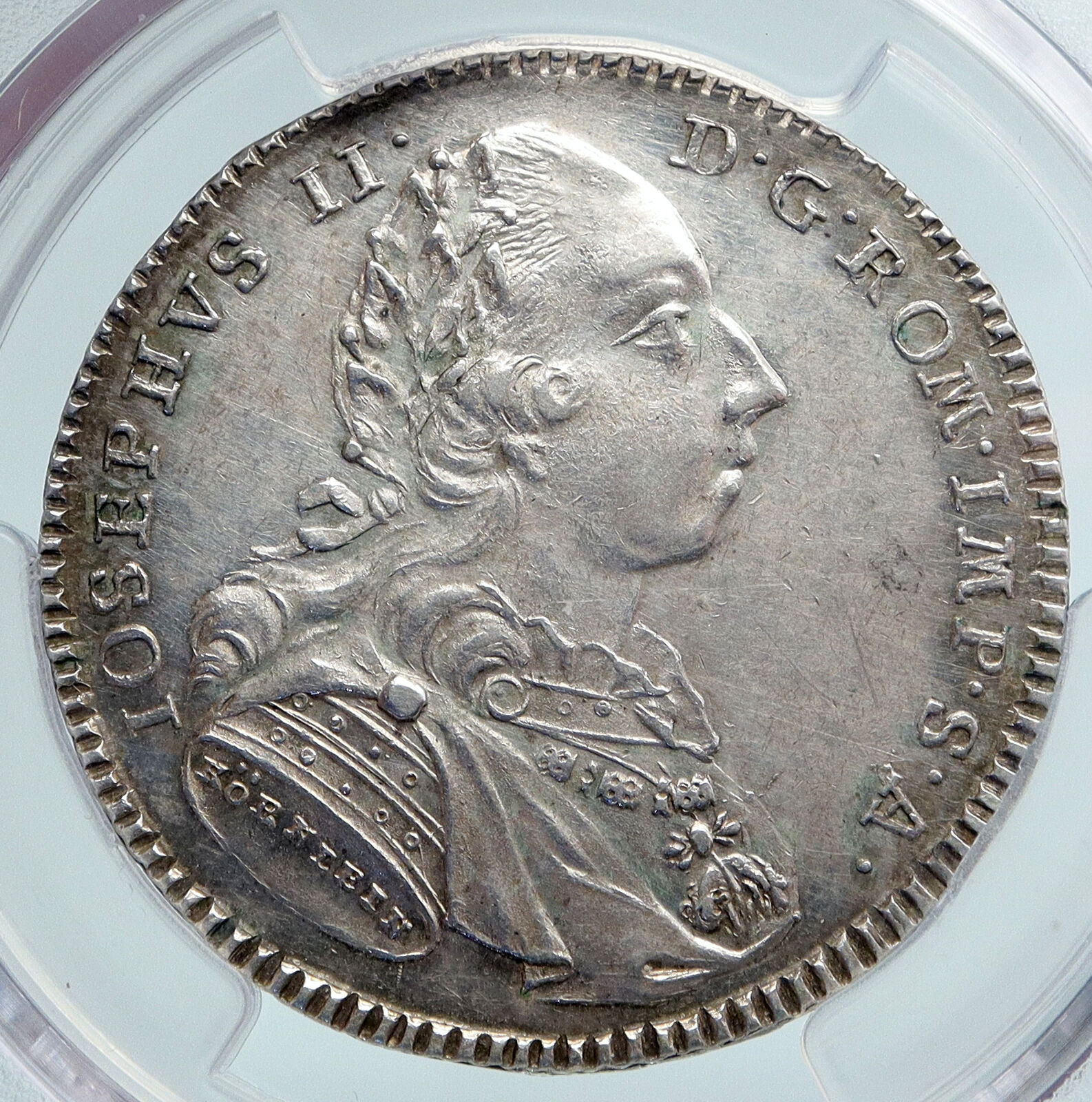 1782 GERMANY Free City REGENSBURG Joseph II Silver 1/2 Taler Coin PCGS i89605