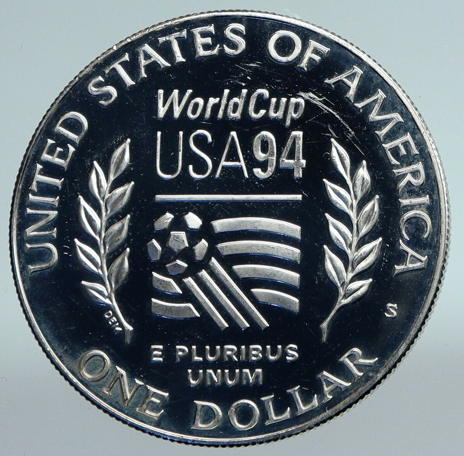 1994 USA United States FIFA World Cup Soccer Football Proof Silver $ Coin i89776