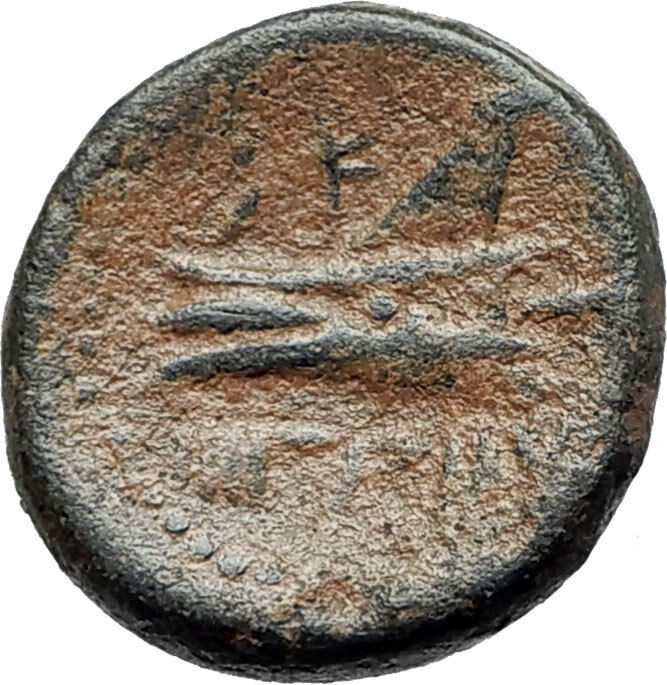 ARADOS in PHOENICIA Authentic Ancient 206BC Greek Coin w ZEUS & GALLEY i75495