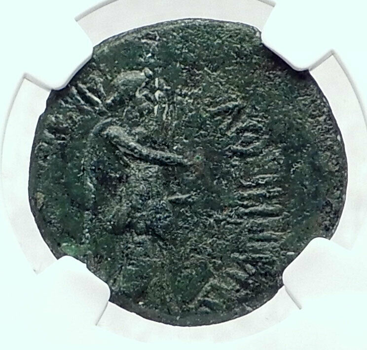 CLAUDIUS Authentic Ancient 41AD Koinon of Thessaly Roman Coin APOLLO NGC i81460