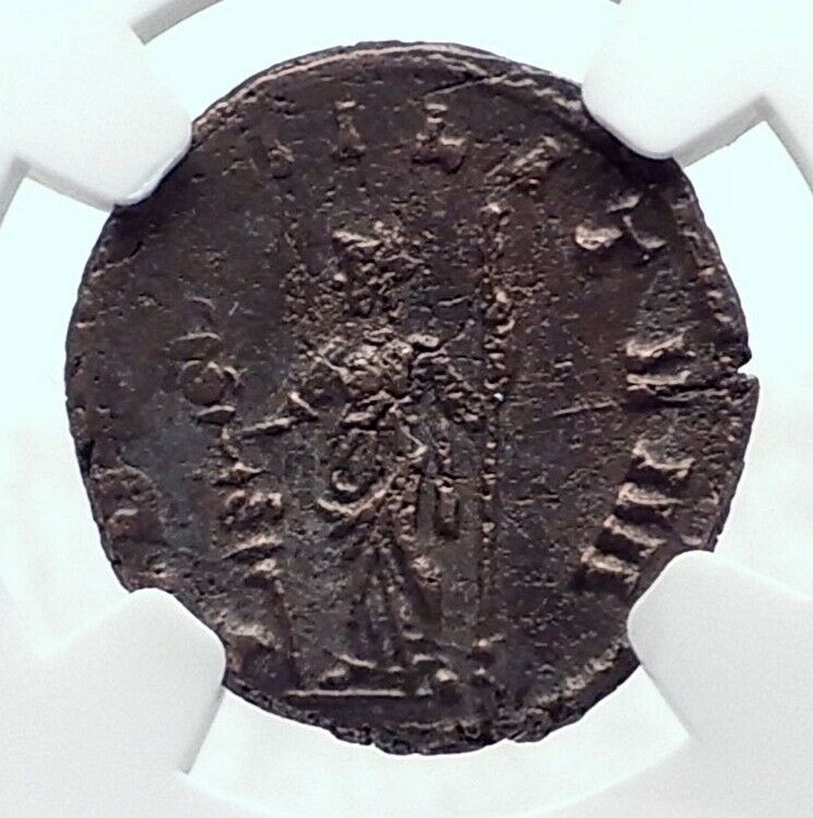 GALLIENUS Authentic Ancient 260AD Rome Genuine Roman Coin FIDES NGC i81627