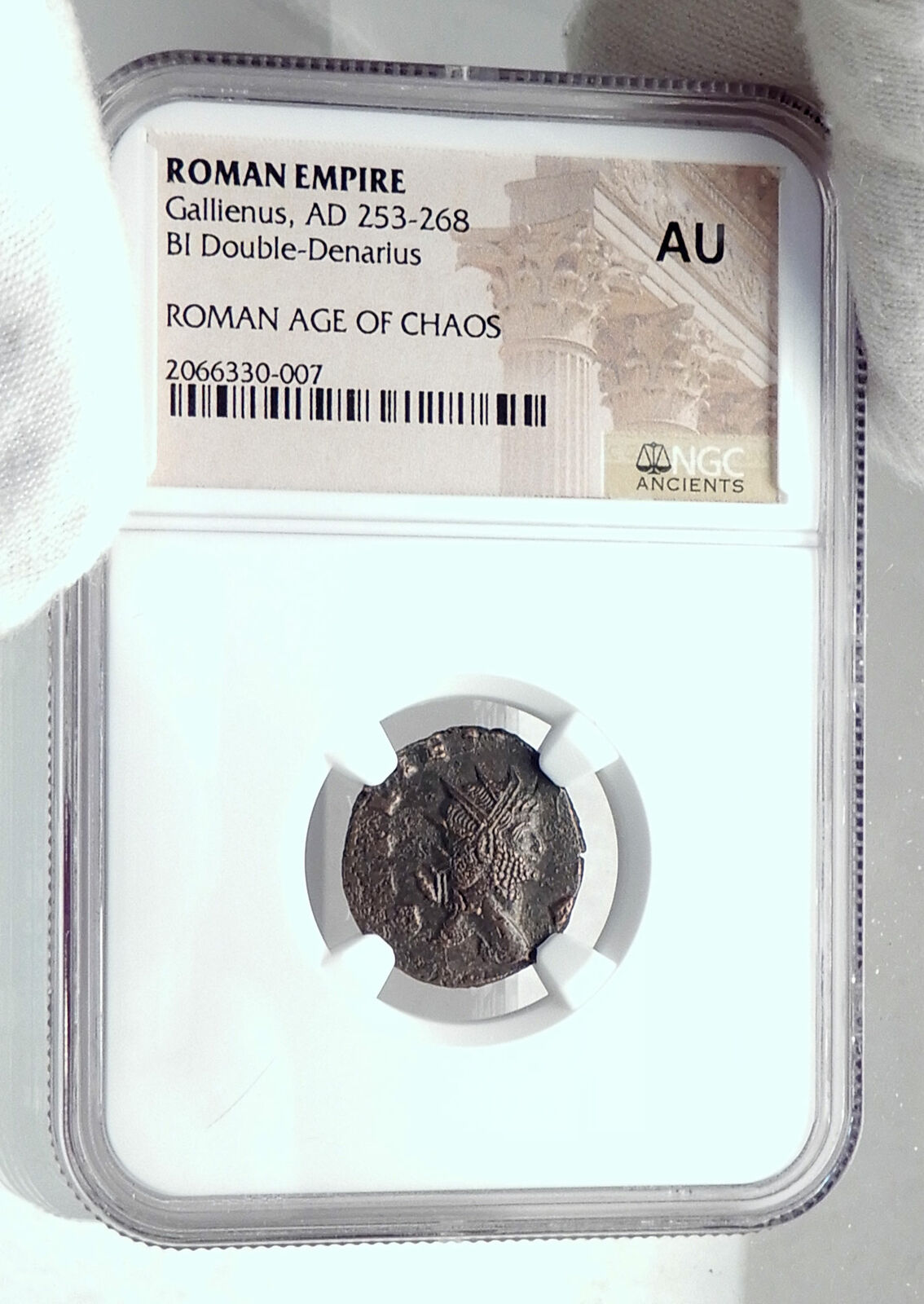 GALLIENUS Authentic Ancient 260AD Rome Genuine Roman Coin FIDES NGC i81627