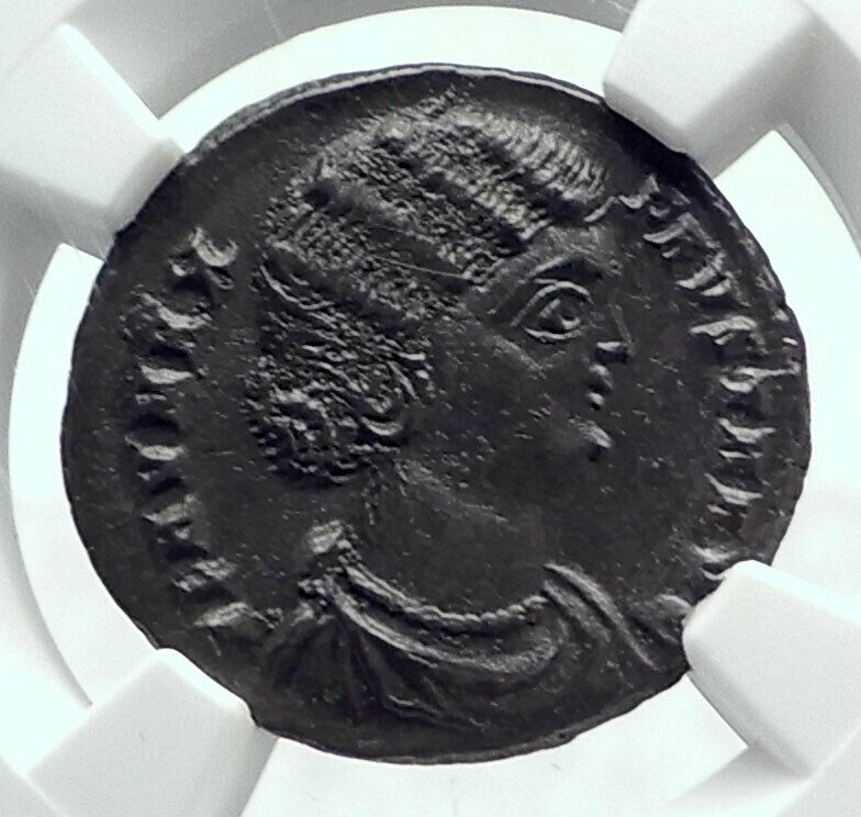 FAUSTA Wife CONSTANTINE I the GREAT 324AD Genuine Ancient Roman Coin NGC i81614