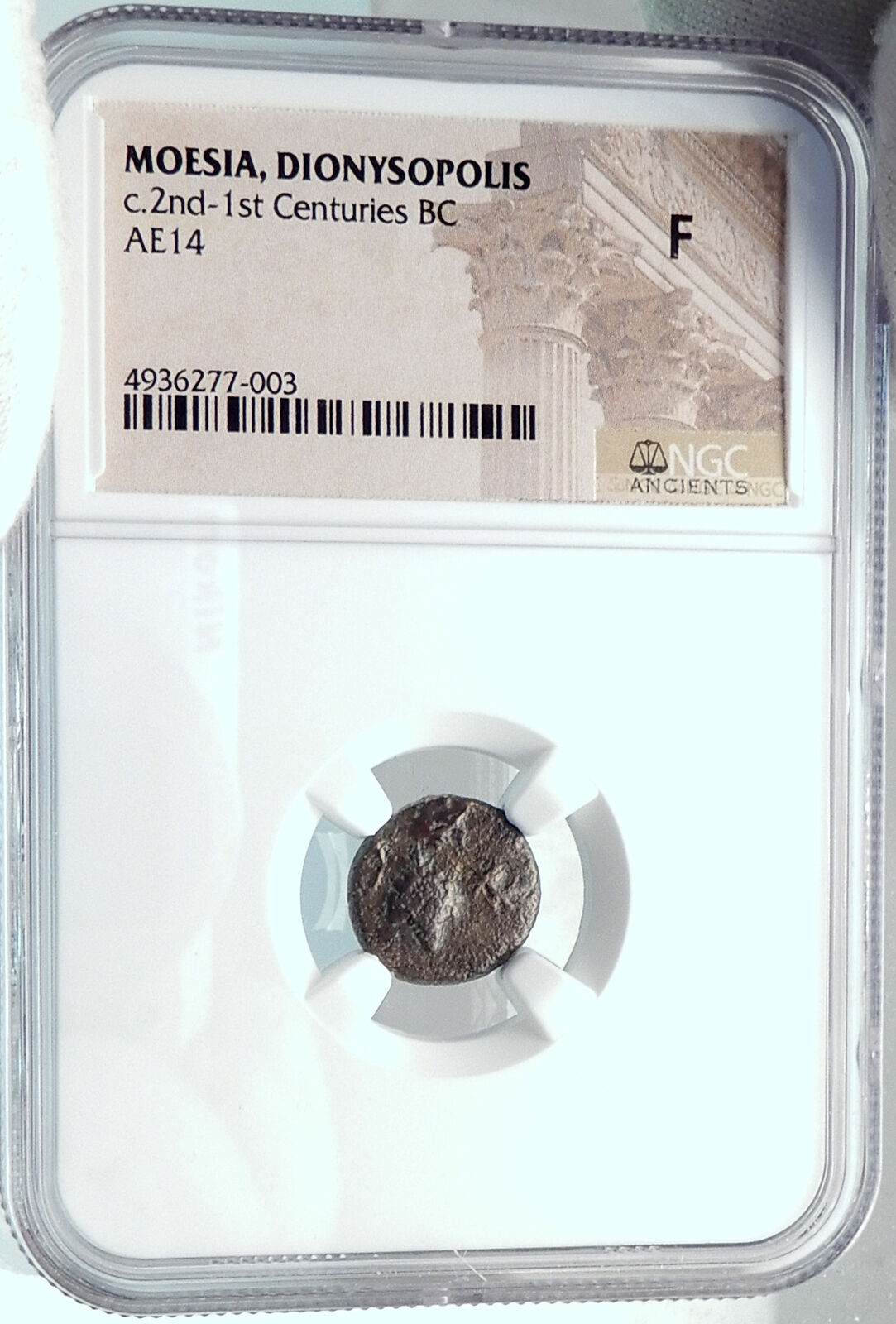 DIONYSOPOLIS in Moesia Authentic Ancient 2-1CenBC Greek Coin GRAPES NGC i81900