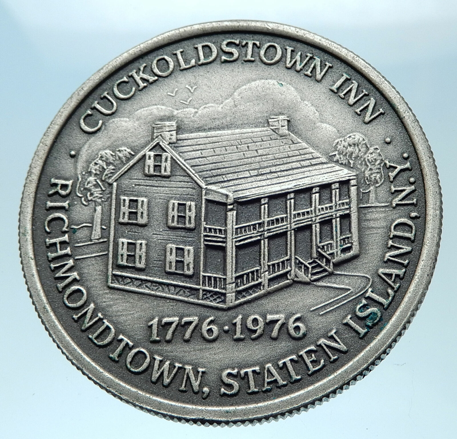 1976 FREEMASON Cuckoldstown Inn Richmond Staten Island NY Masonic Medal i77937