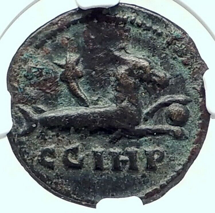 MACRINUS 217AD Parium MYSIA Authentic Ancient Roman Coin CAPRICORN NGC i78728