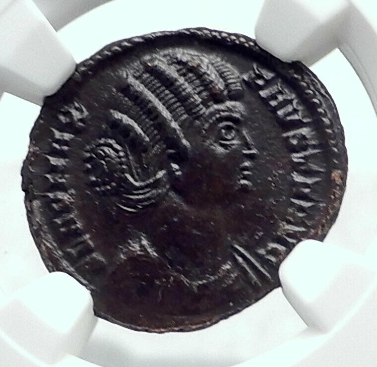 FAUSTA Wife CONSTANTINE I the GREAT 324AD Genuine Ancient Roman Coin NGC i81619