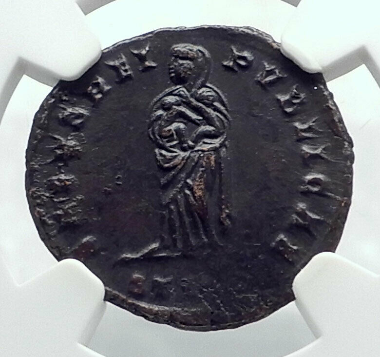 FAUSTA Wife CONSTANTINE I the GREAT 324AD Genuine Ancient Roman Coin NGC i81619