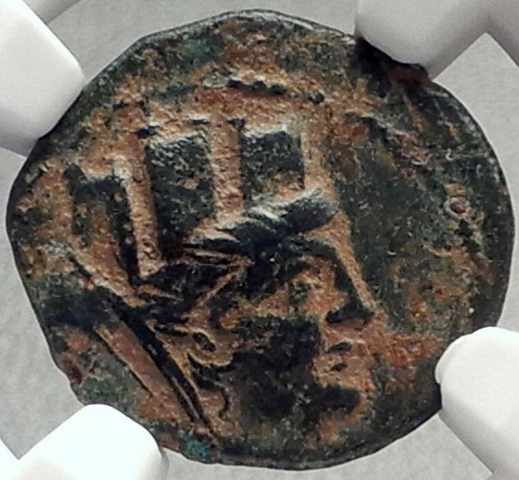 ANTIOCH in SELEUKIS Authentic Ancient 92BC Greek Coin w TYCHE TRIPOD NGC i68941