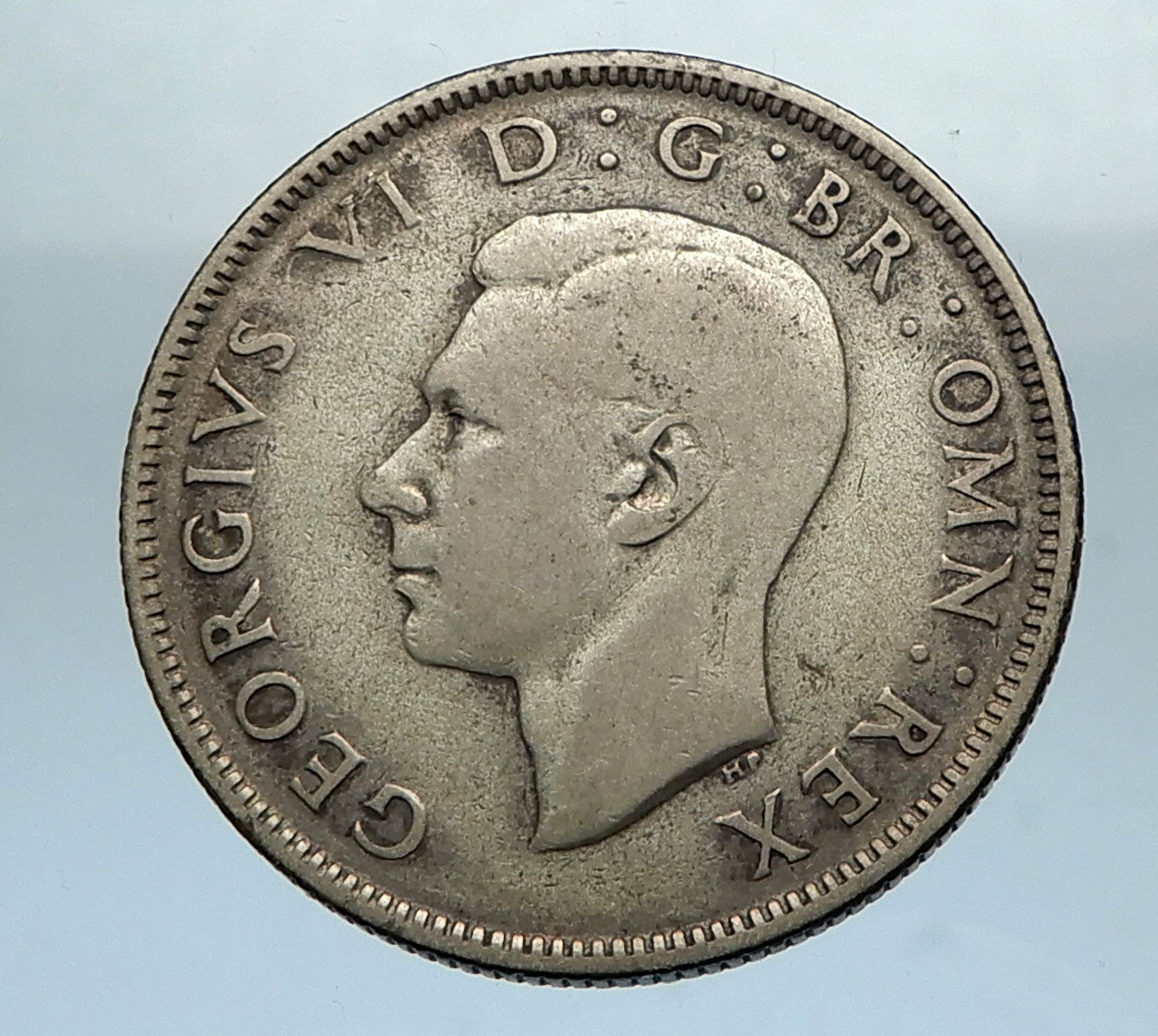 1941 United Kingdom Great Britain GEORGE VI Silver Florin 2Shillings Coin i66844