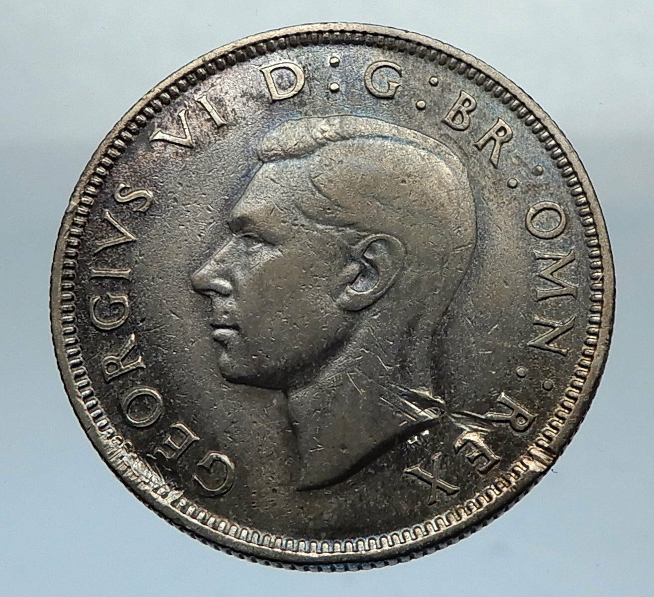 1939 United Kingdom Great Britain GEORGE VI Silver Florin 2Shillings Coin i66843