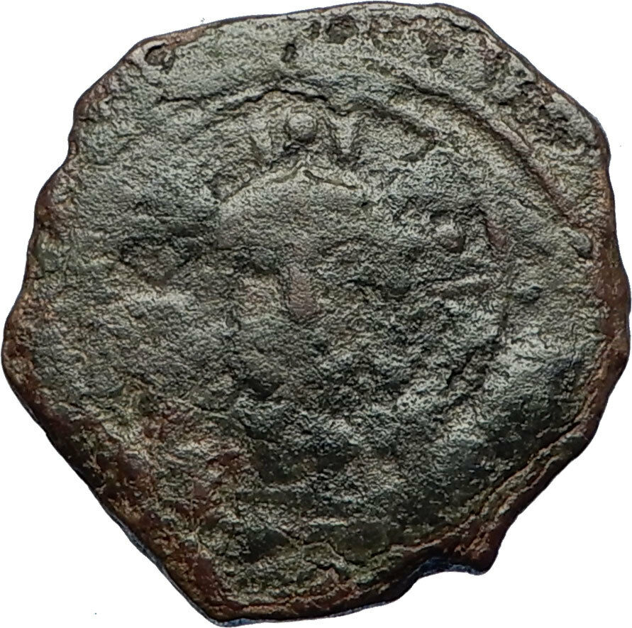 CRUSADERS Antioch Tancred Ancient 1101AD Byzantine Time Coin CHRIST CROSS i69683