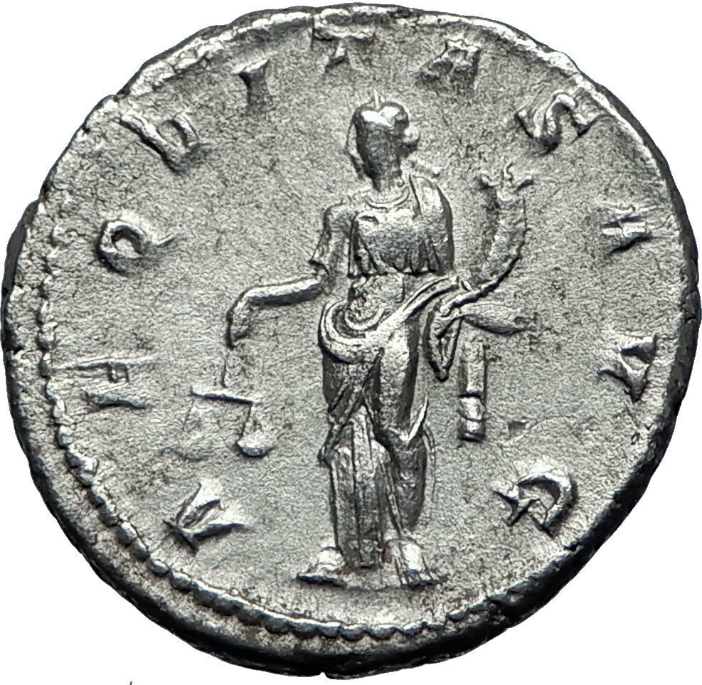 GORDIAN III 239AD Ancient Authentic Genuine Silver Roman Coin Aequitas i70060