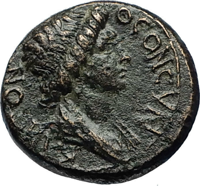 PERGAMON in Mysia 40AD Authentic Ancient Greek Coin ROMAN SENATE & ROMA i69547