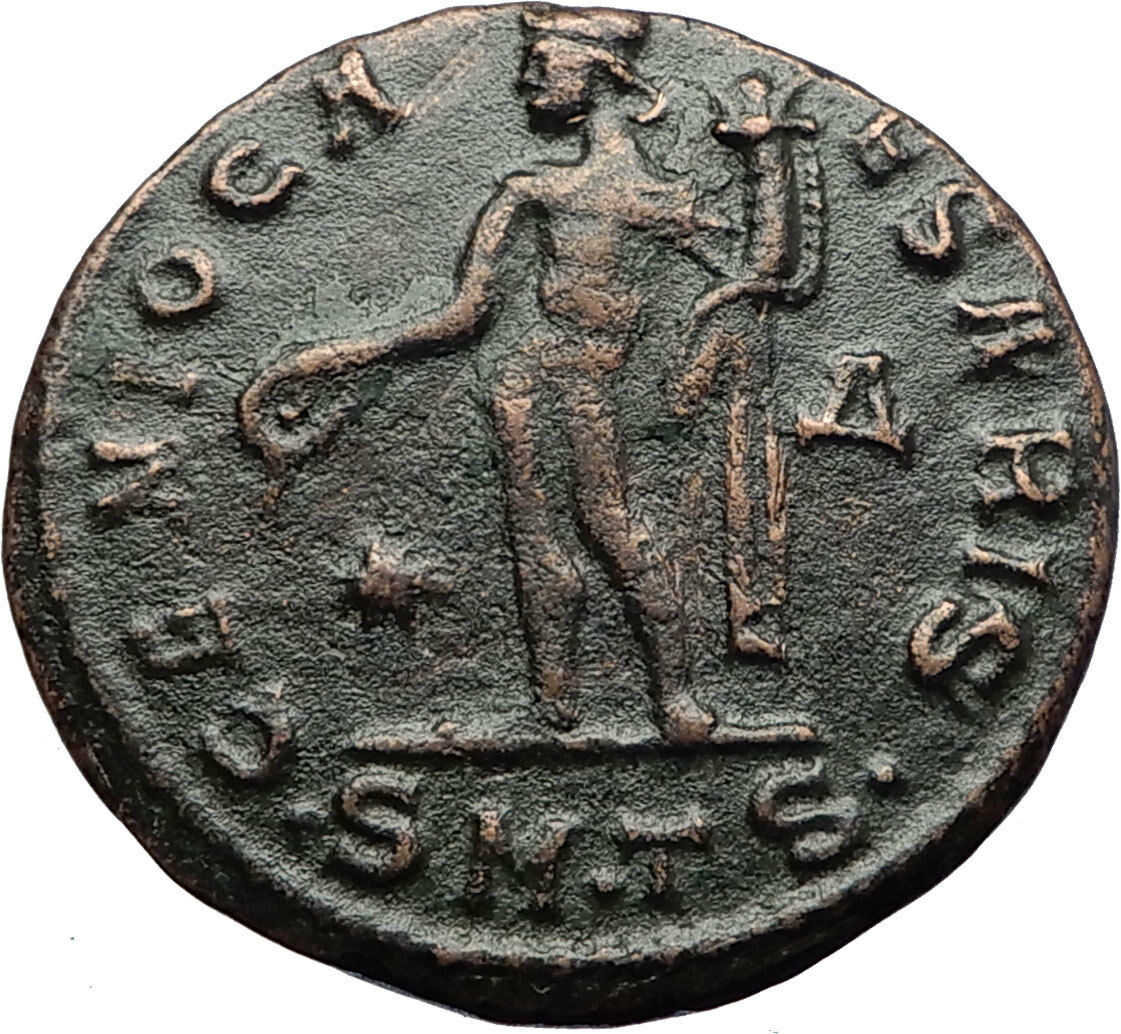 MAXIMINUS II Daia as Filius Augustorum 308AD Ancient Roman Coin w GENIUS i70710