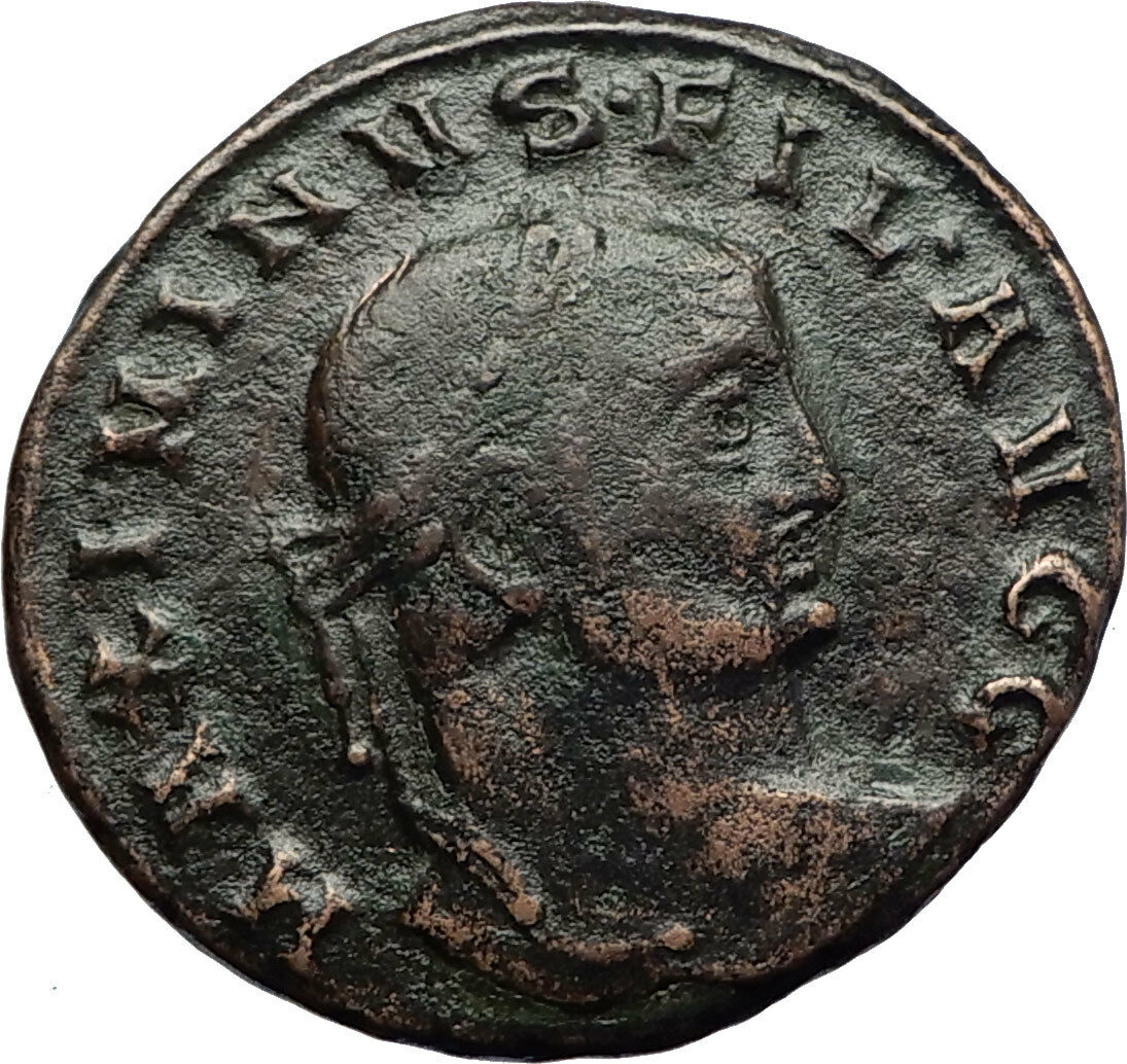 MAXIMINUS II Daia as Filius Augustorum 308AD Ancient Roman Coin w GENIUS i70710