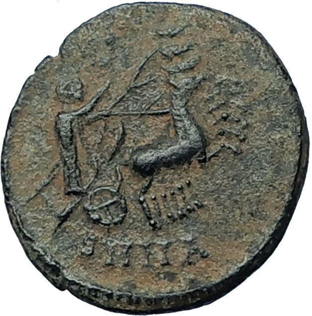 CONSTANTINE I the Great CHARIOT to GOD HAND in HEAVEN Ancient Roman Coin i68177