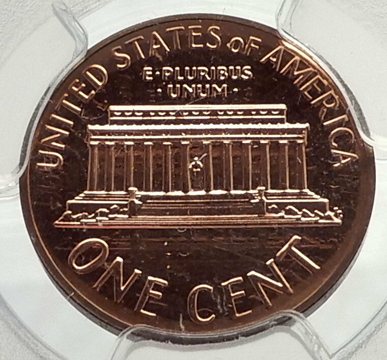 1970 US Abraham Lincoln Memorial PROOF Penny 1 Cent Coin PCGS Certified i70592