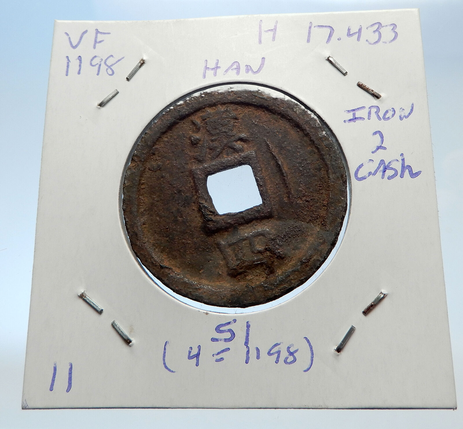 1195AD CHINESE Southern Song Dynasty Genuine NING ZONG Cash Coin of CHINA i71517