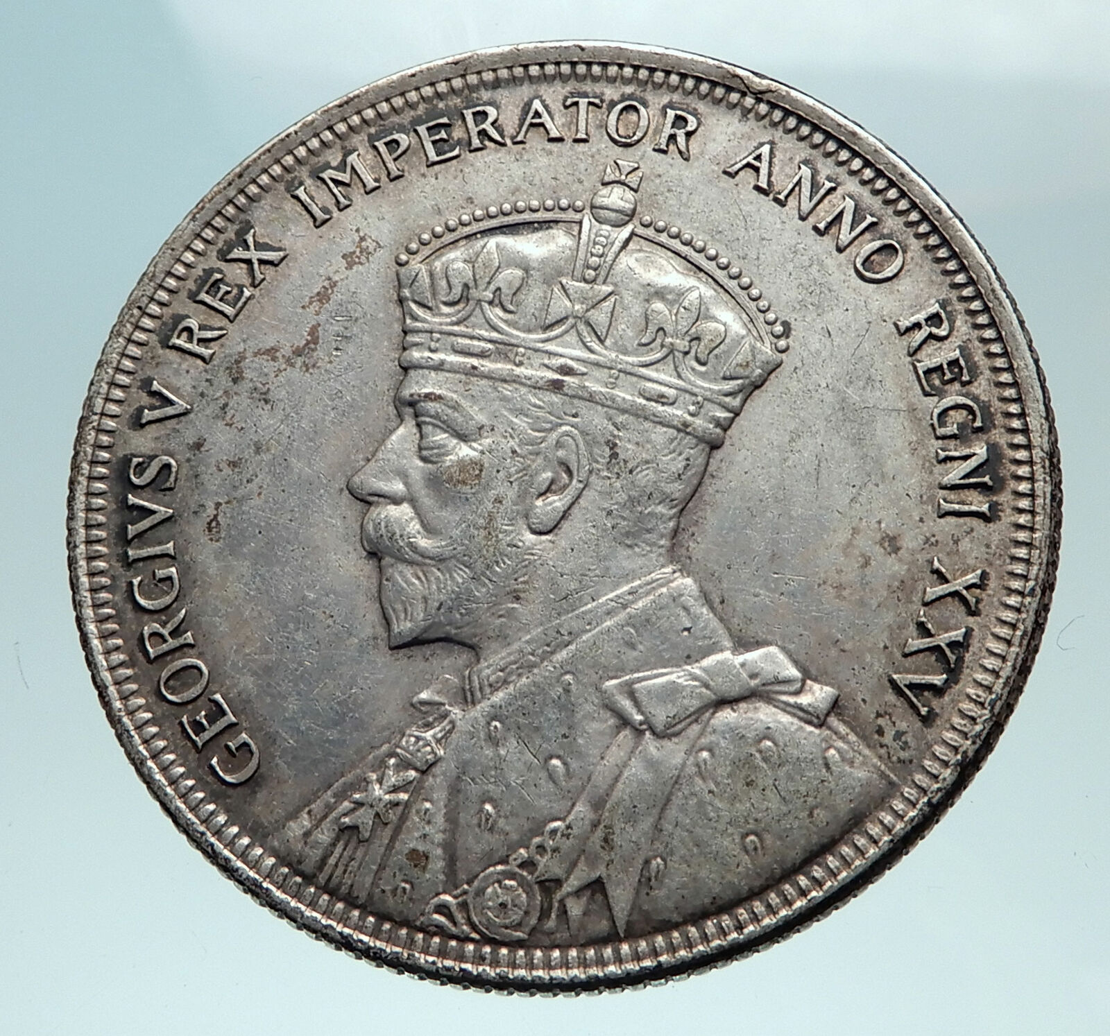 1935 CANADA under UK King GEORGE V Voyagers Genuine Silver Dollar Coin i82560