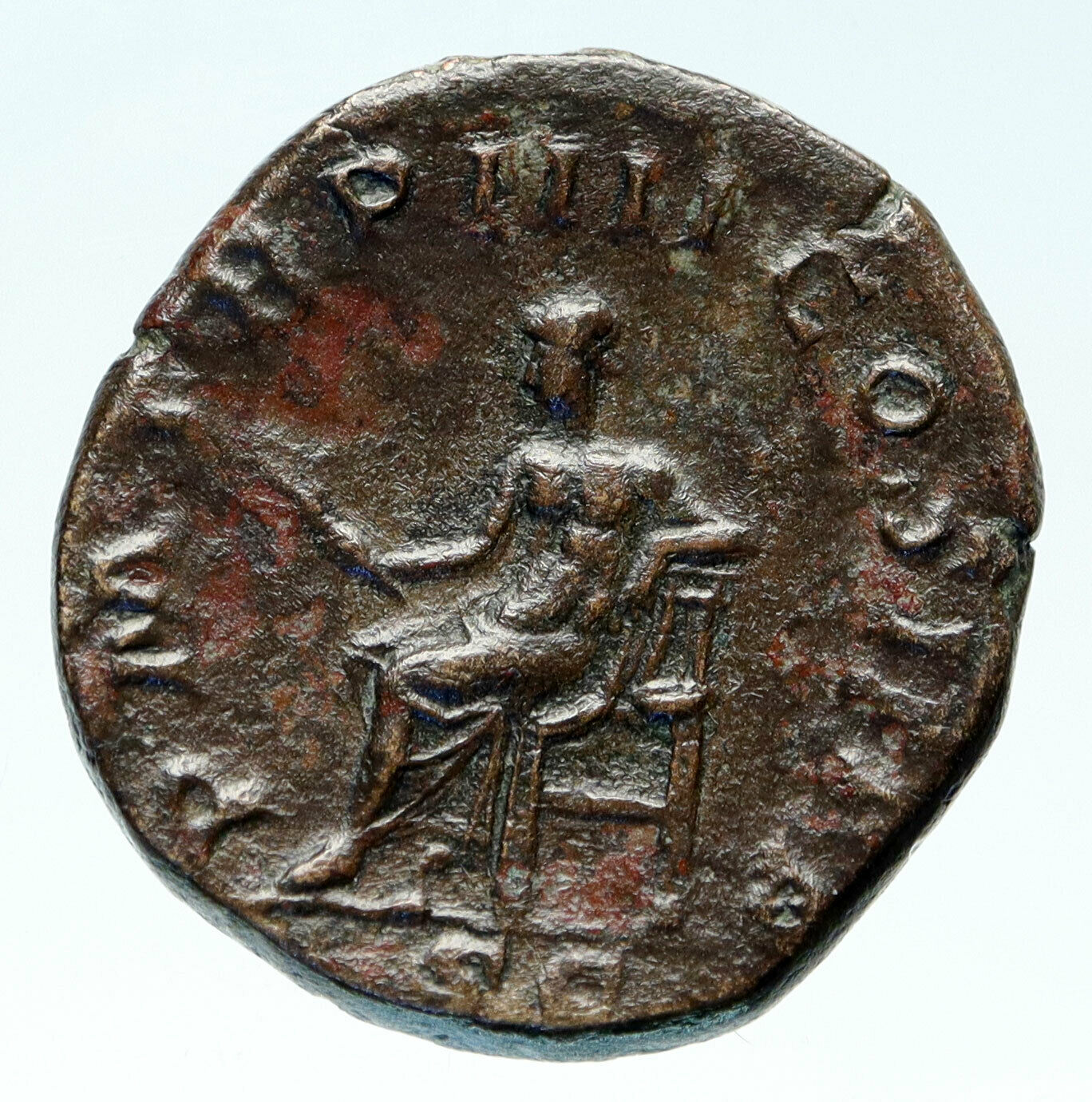 GORDIAN III Authentic Ancient 241AD Rome SESTERTIUS Roman Coin APOLLO i83041