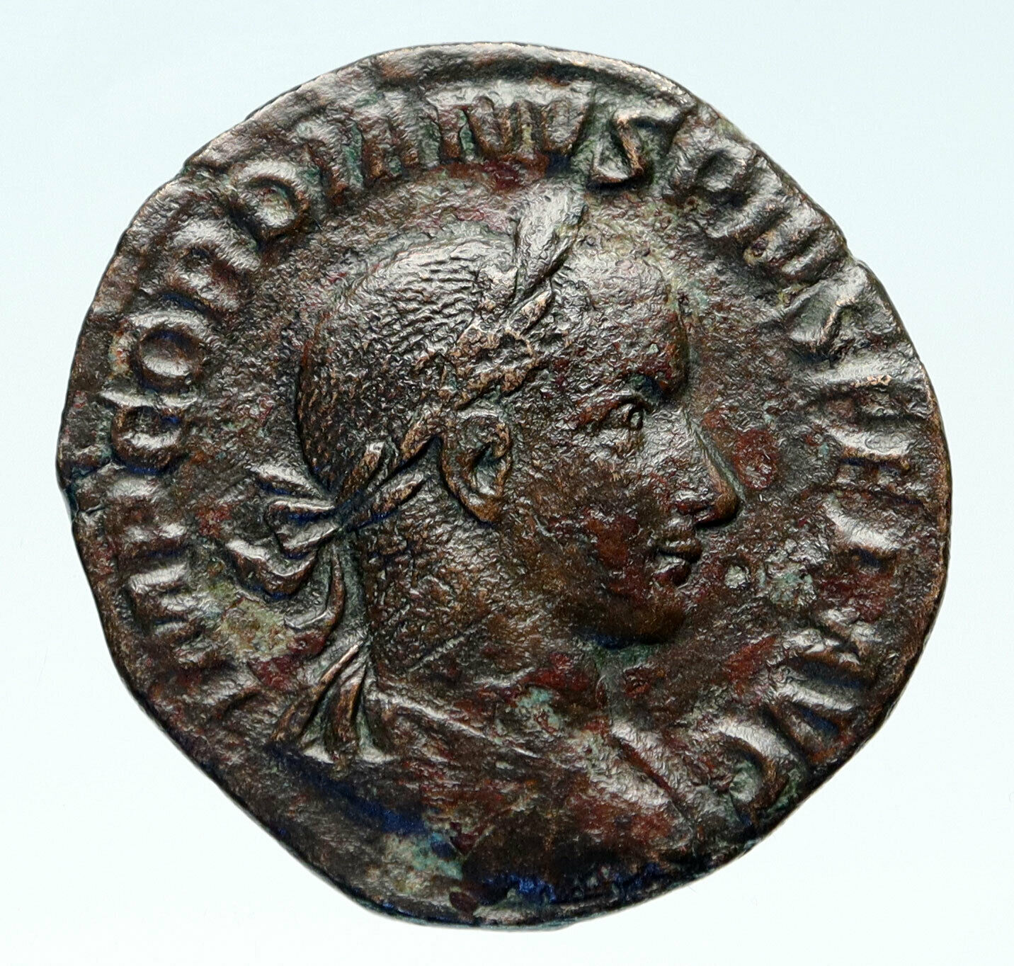 GORDIAN III Authentic Ancient 241AD Rome SESTERTIUS Roman Coin APOLLO i83041