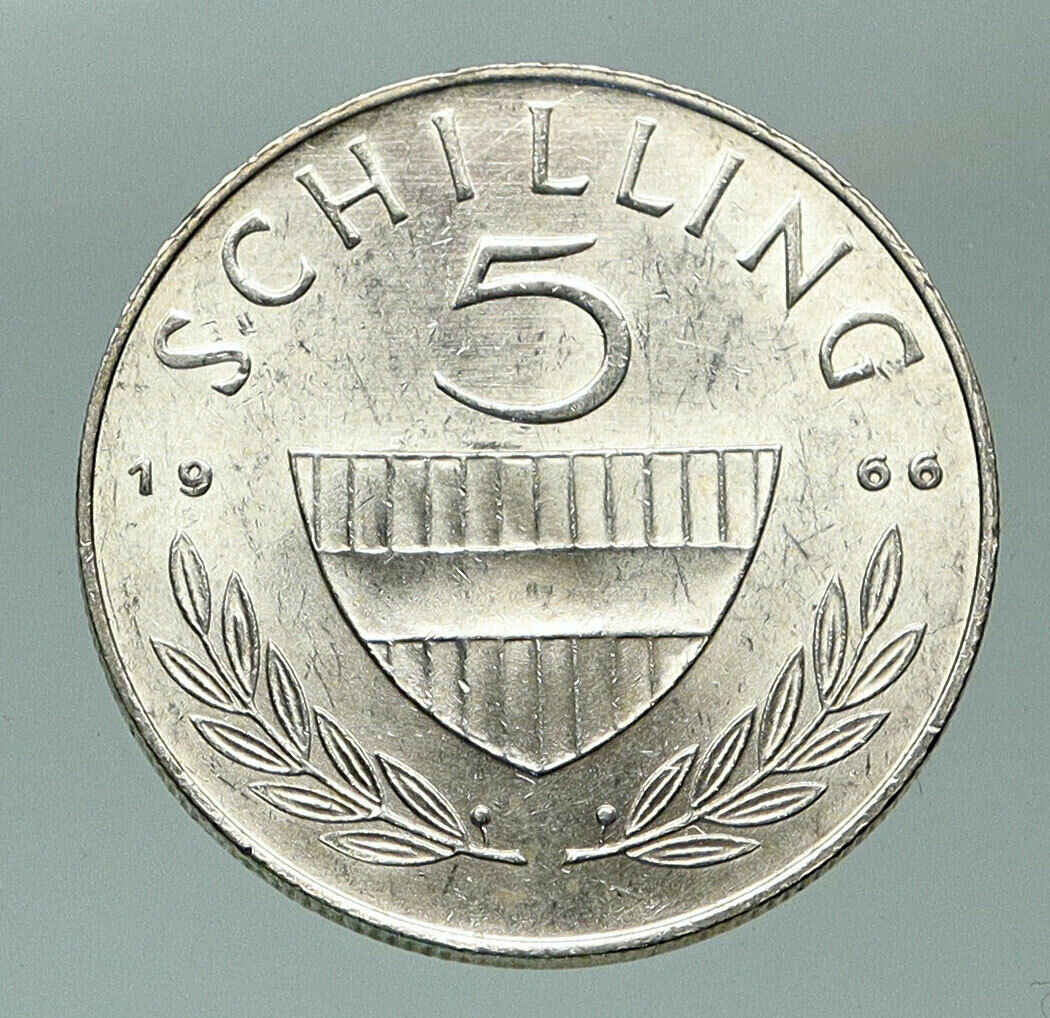 1966 AUSTRIA Spanish HORSE RIDER Vintage Silver 5 Shilling Austrian Coin i84872