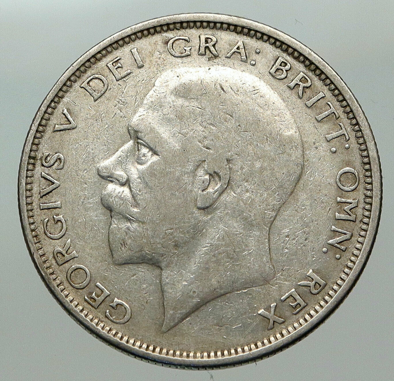 1926 Great Britain United Kingdom UK King GEORGE V Silver Half Crown Coin i85095