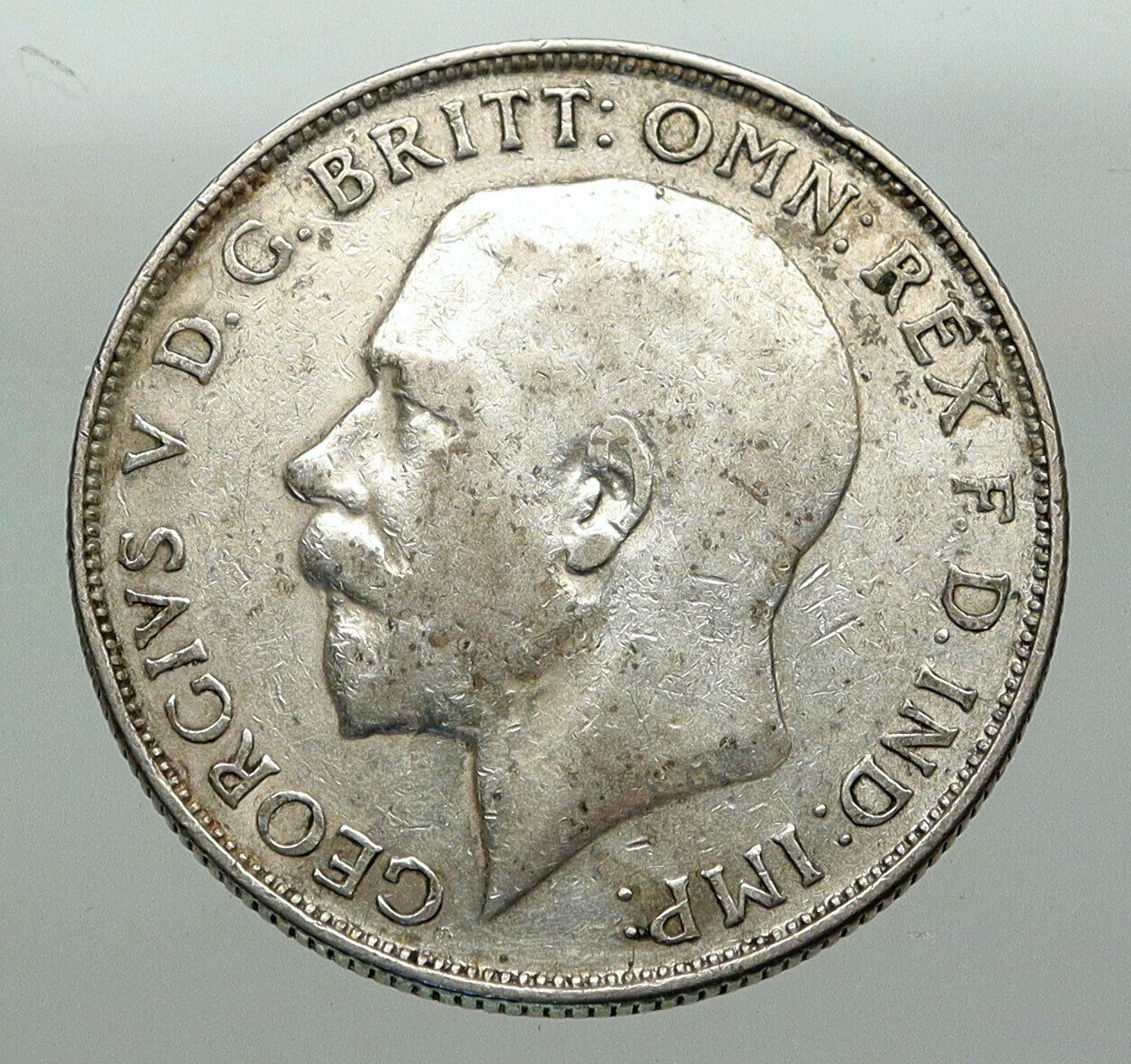 1923 United Kingdom Great Britain GEORGE V Silver Florin 2 Shillings Coin i85080