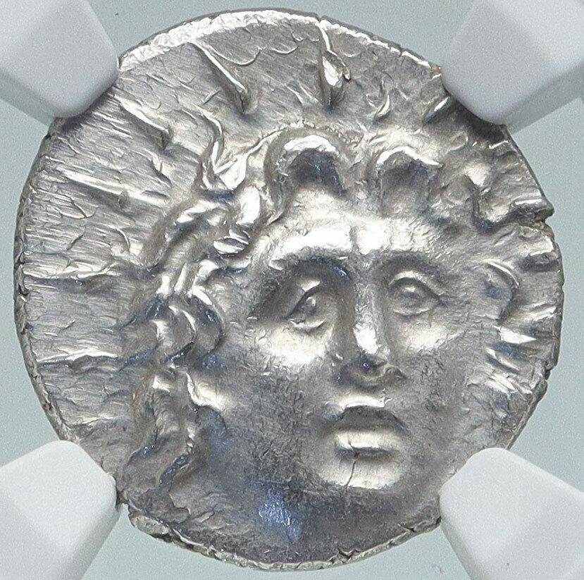 RHODES Greek Island Off Caria Authentic Ancient Silver Ancient Coin NGC i87185